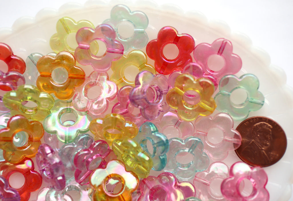 hollow plastic beads