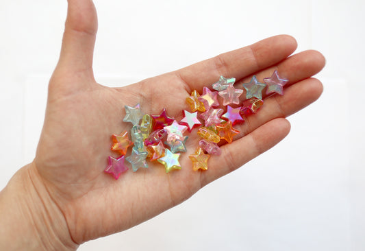 Iridescent Crystals - 72 pc - 12 mm – Floating Pearls