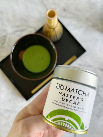 Wake up to a cup of DōMatcha®️’s decaf matcha tea.