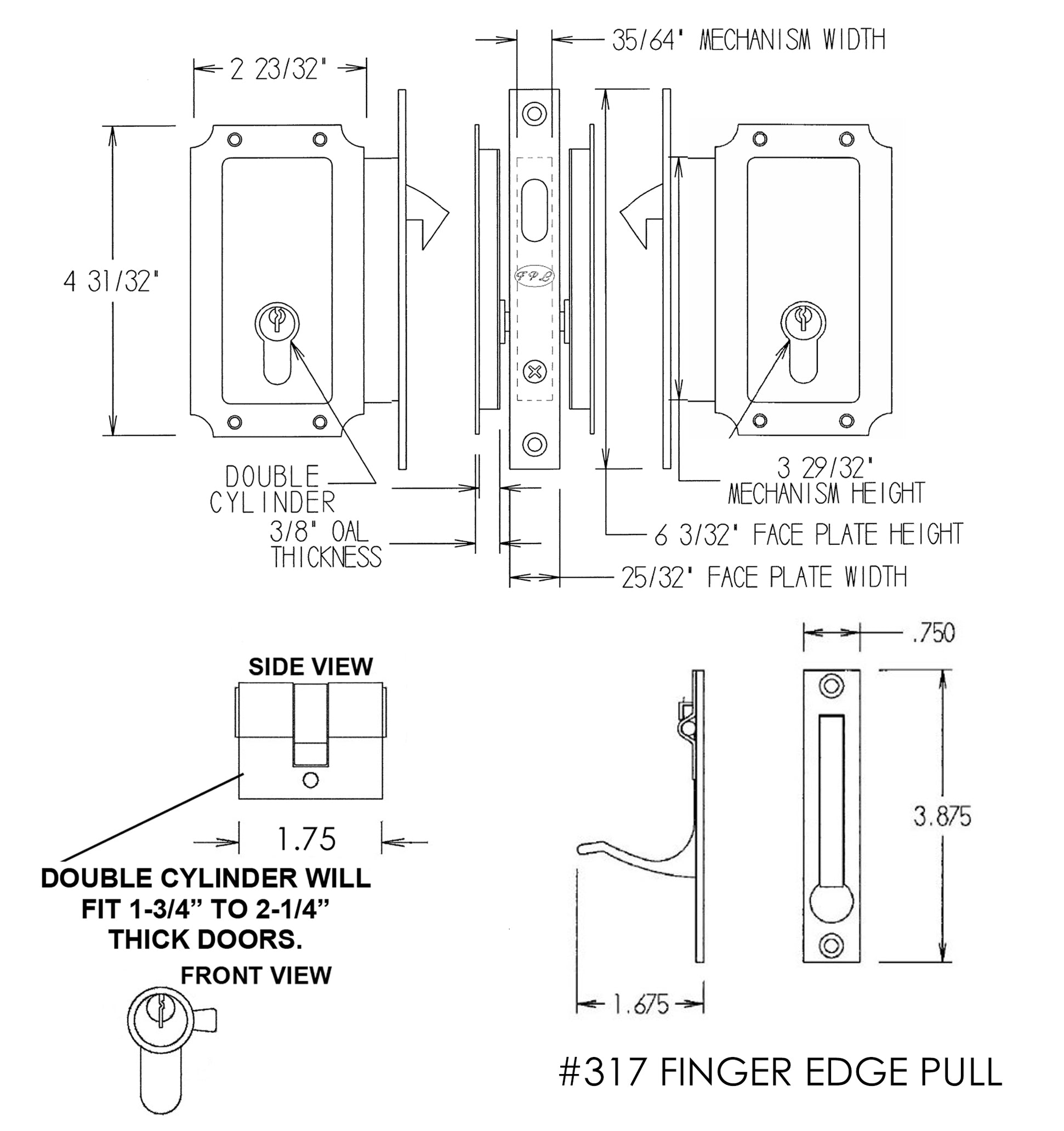 FPL Manor Double Keyed Specs