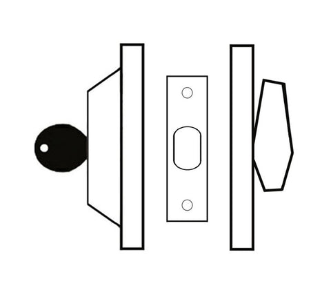 Single Cylinder Deadbolt Graphic