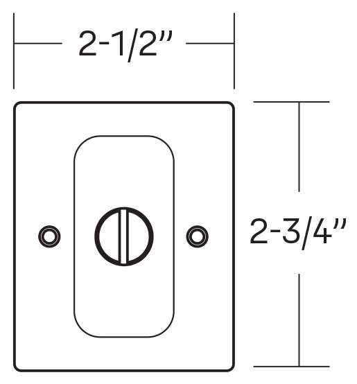 Yale Square Privacy Pocket Lock Specs