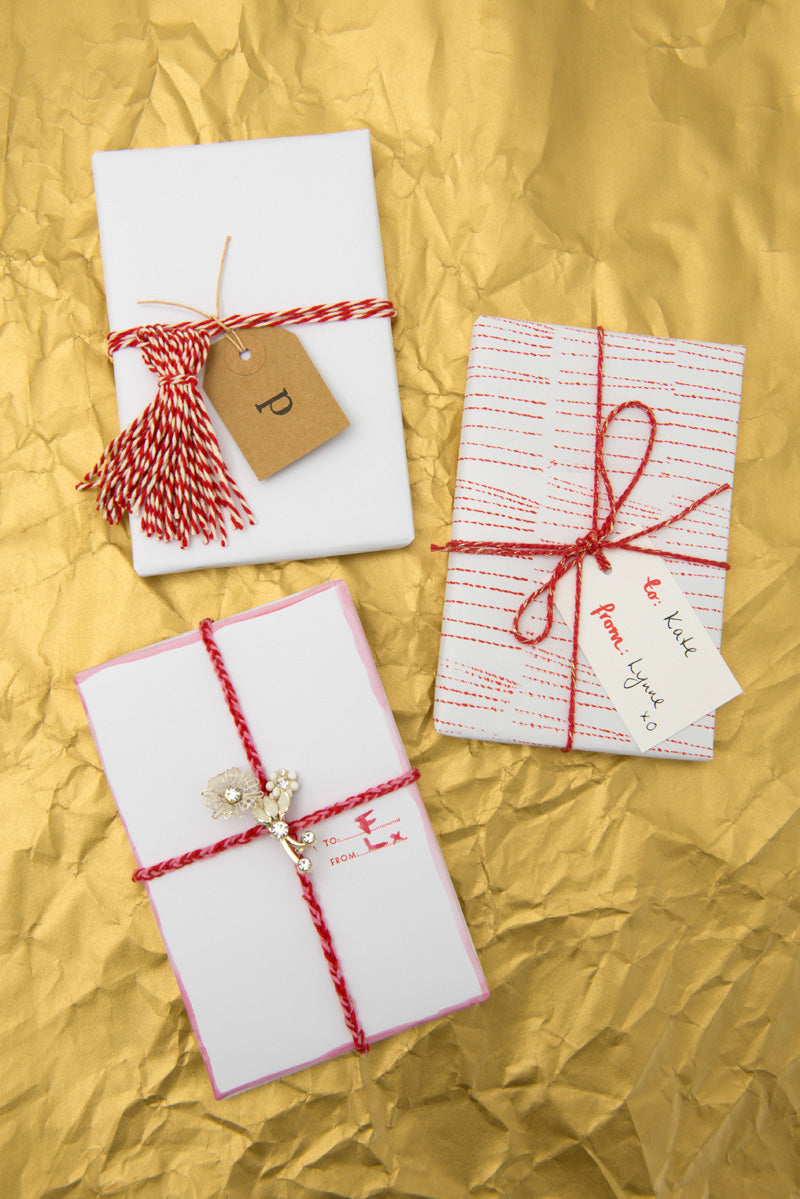 Bakers twine gift wrap