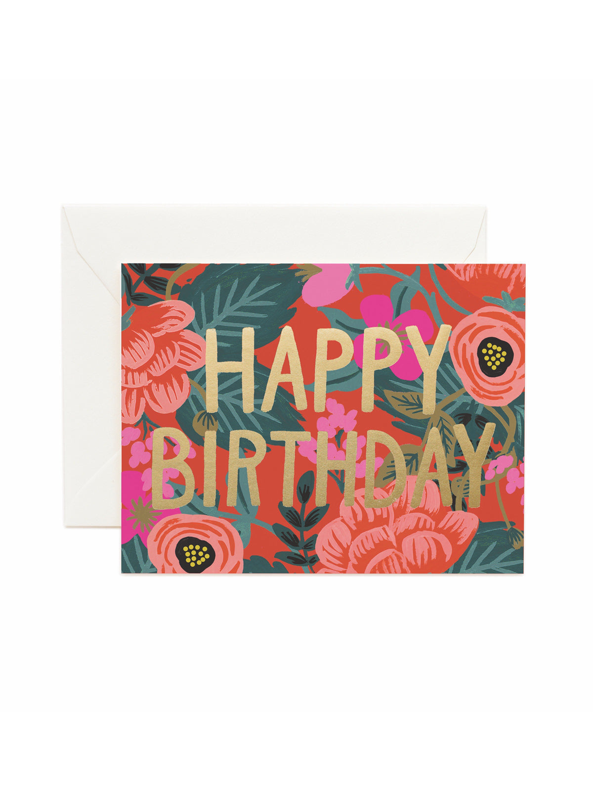 Rifle Paper Co poppy birthday card | Papermash UK