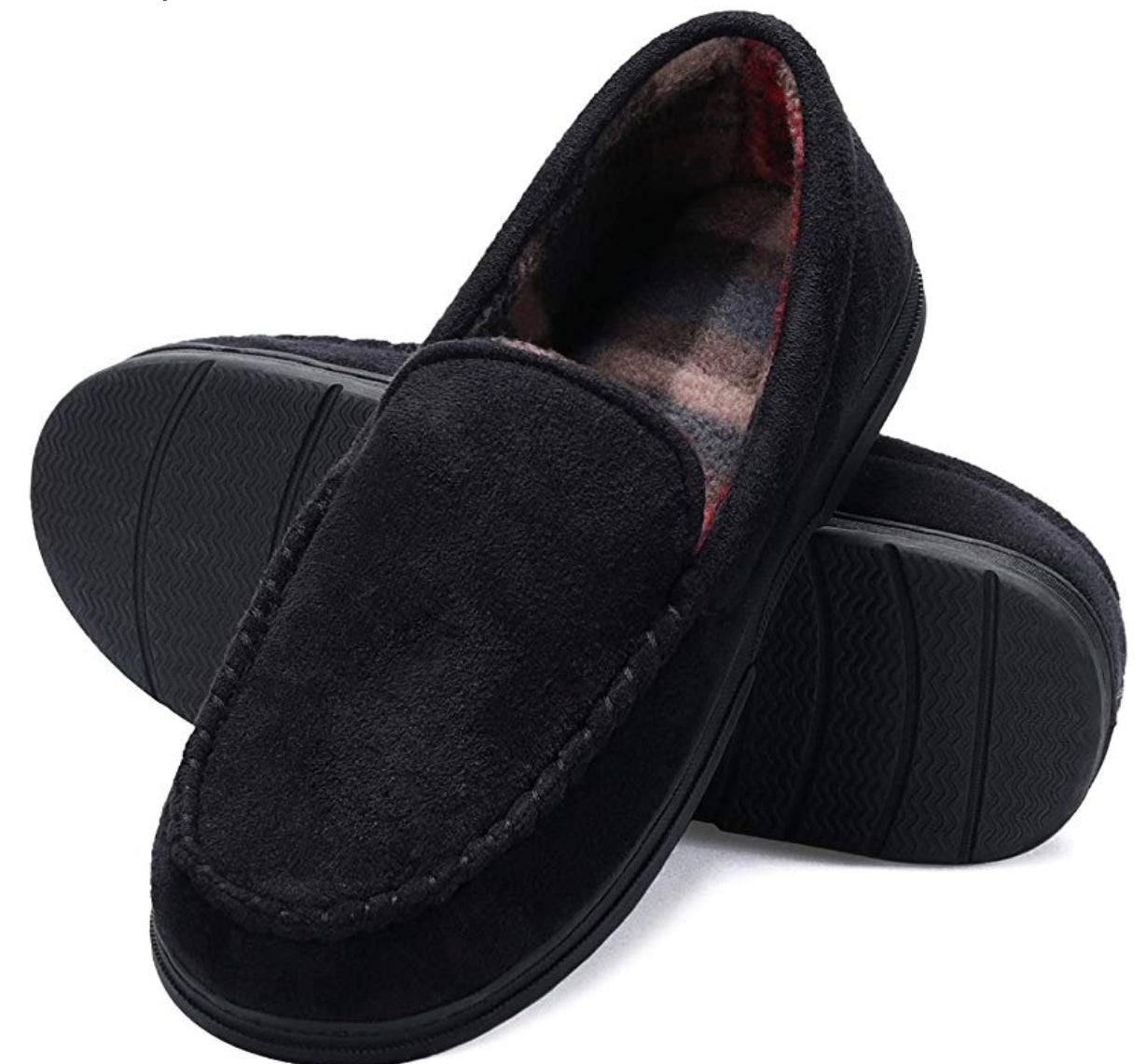 mysoft Men's Comfort Moccasin Slippers 