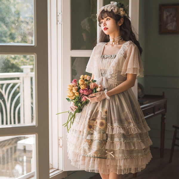 Lolita white dress with blouse