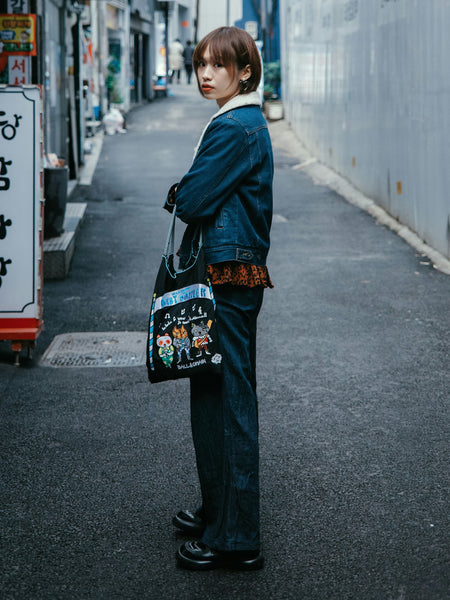 Women' wearing Japanese denim