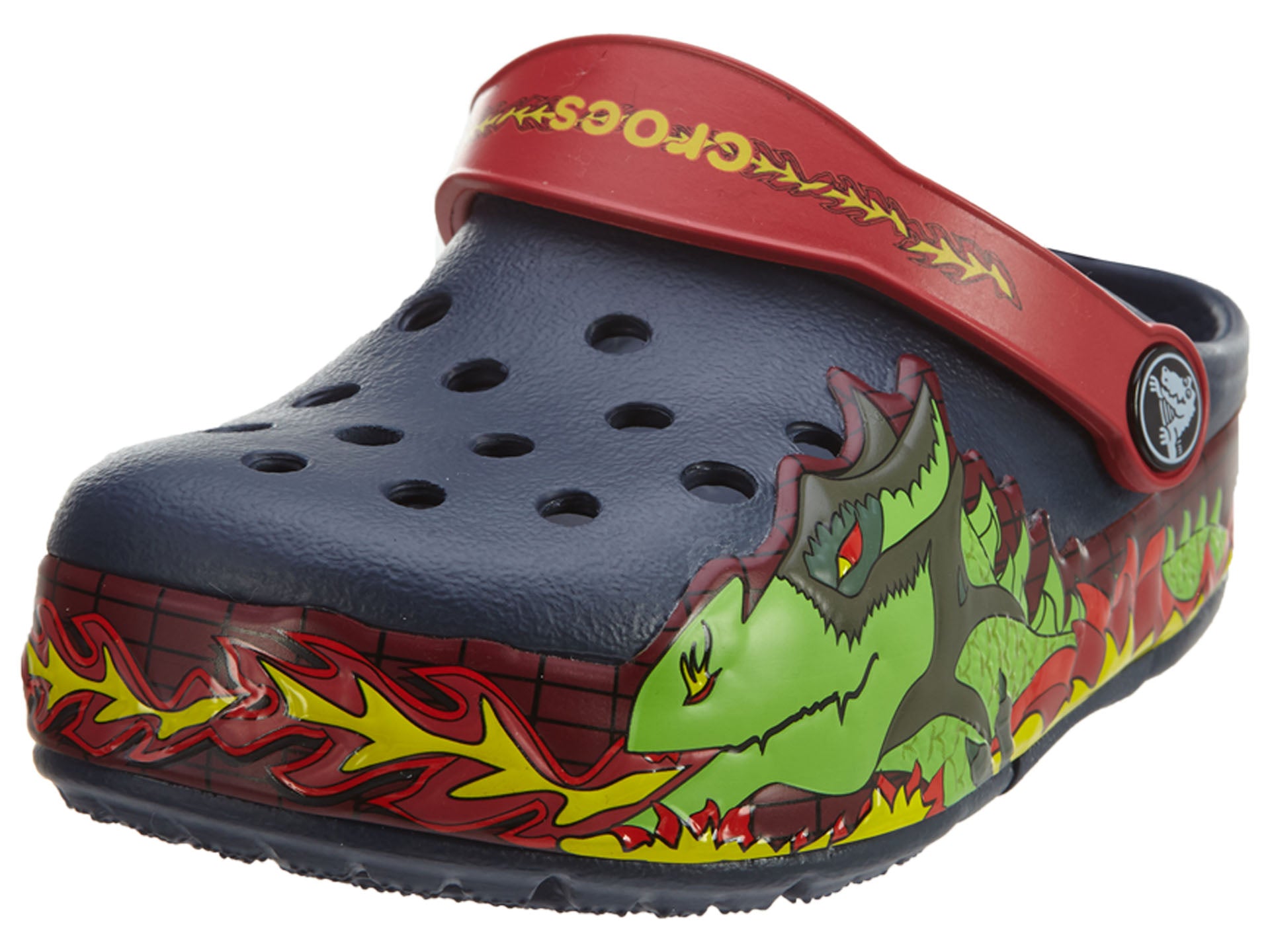 crocs with fire