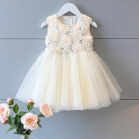 toddlers white tulle party dress
