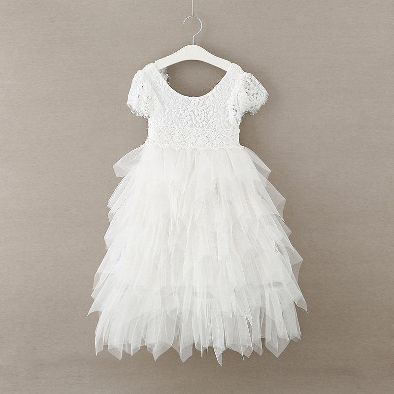 Bohemian Princess Dress - White | UK Flower Girl Boutique