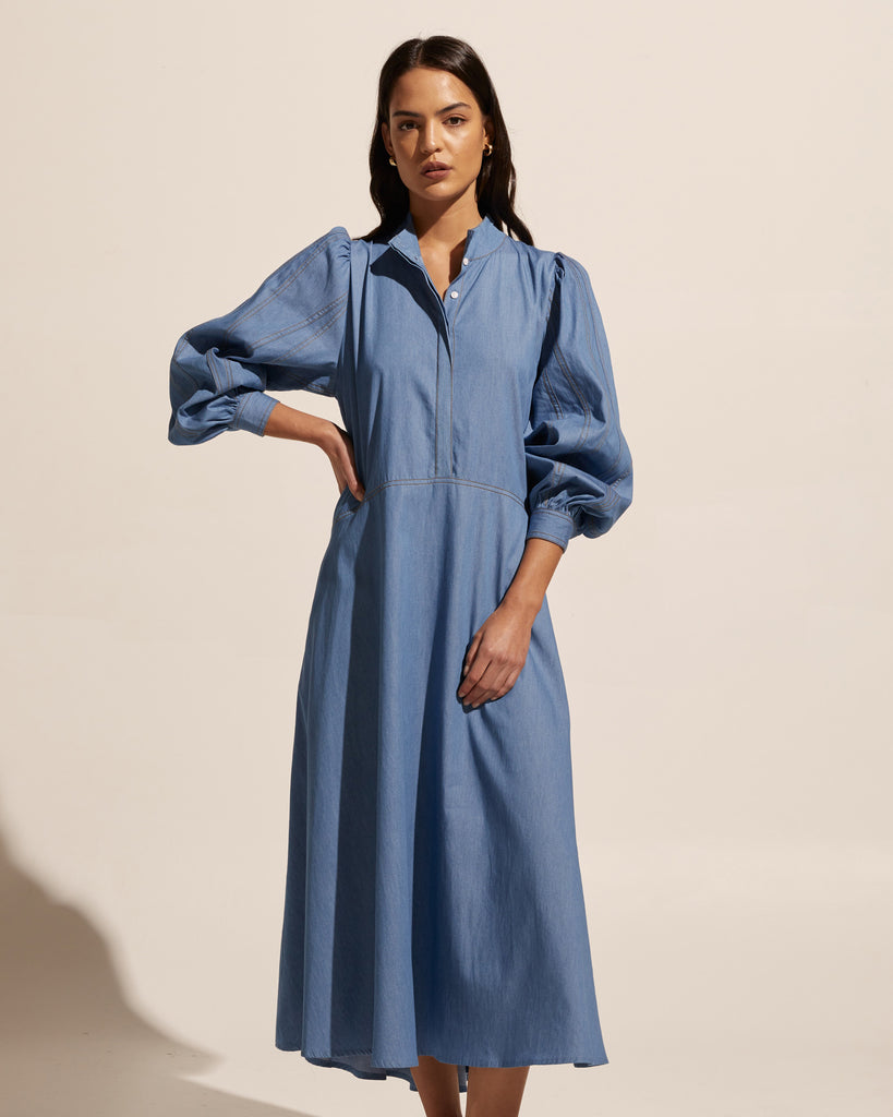 edition dress - mid chambray | zoe kratzmann