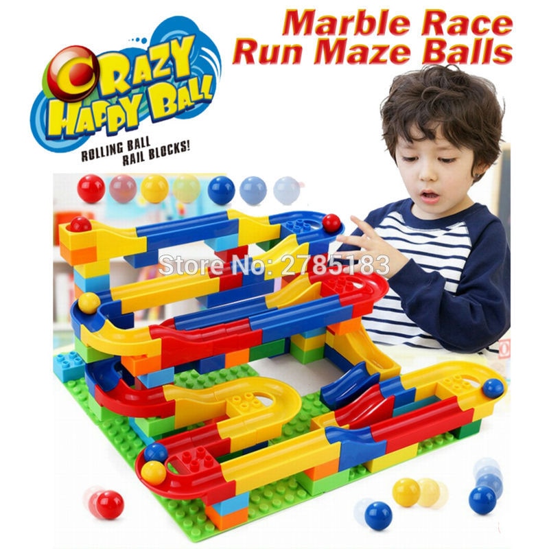 marble race run maze balls