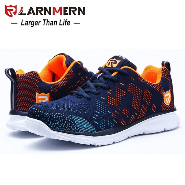 larnmern steel toe safety shoes