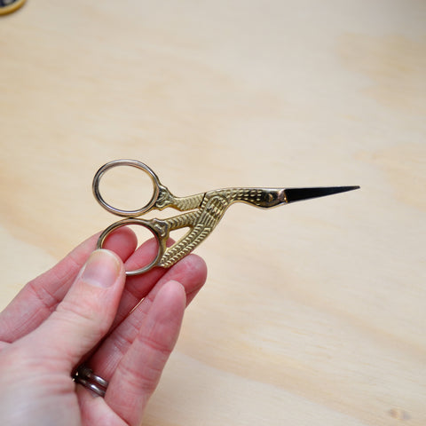 Embroidery scissors that come in handy when traveling