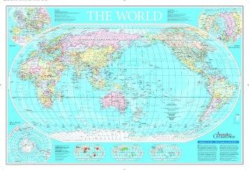 World Map Australian – Blue Dog Posters