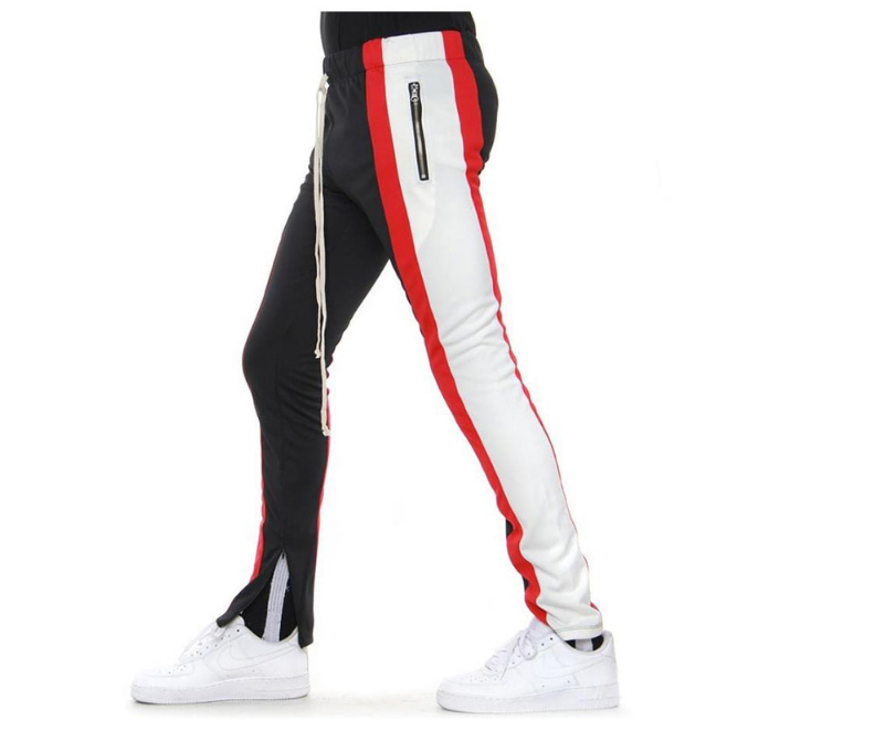 black and red eptm track pants