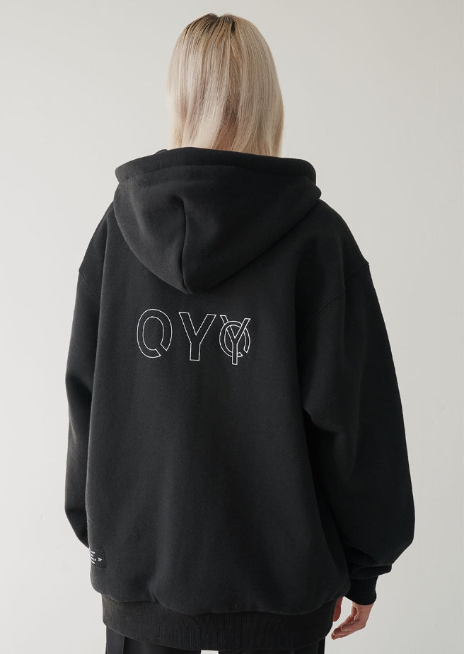 OY オーワイ LOGO FULL HOODIEライナー付きジップアップパーカー