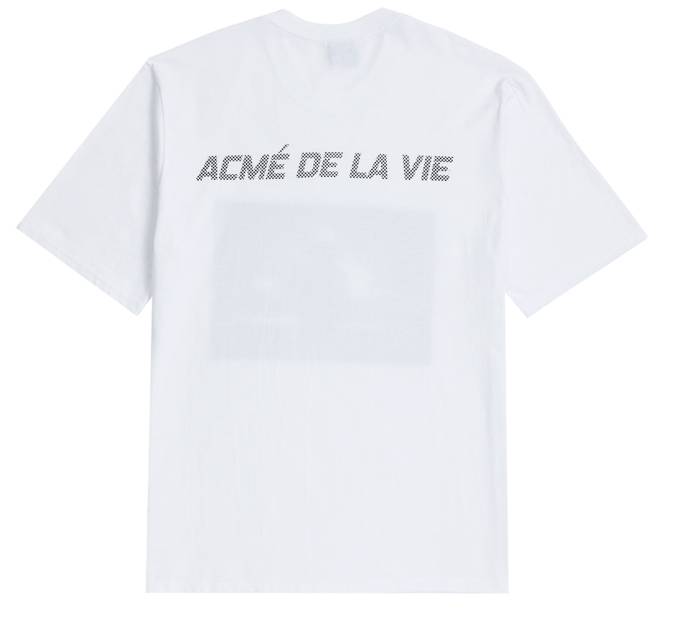 アクメドラビ(acme' de la vie) ADLV SHORT SLEEVE T-SHIRT DARKNESS WHITE