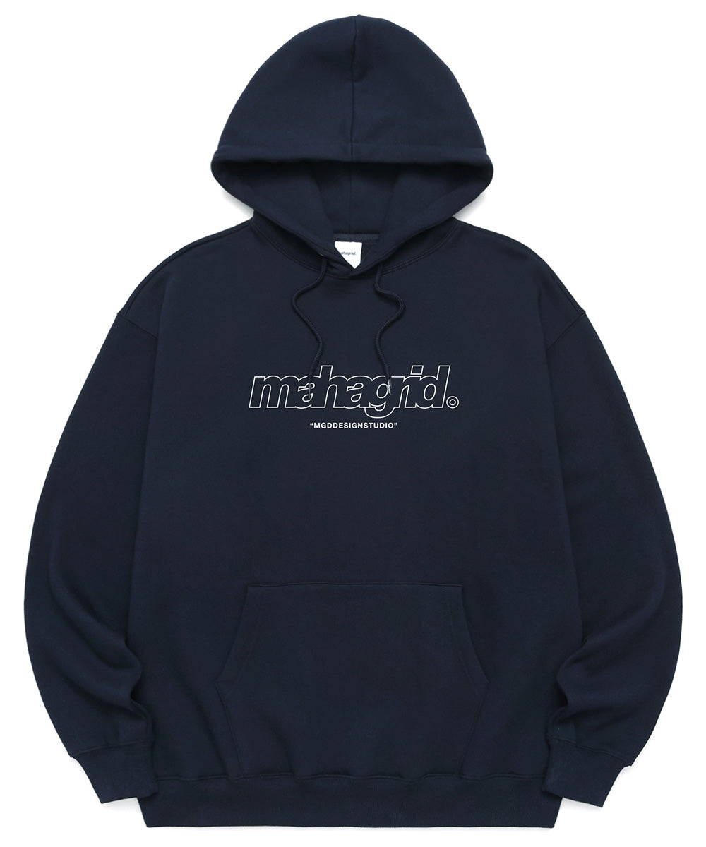 mahagrid (マハグリッド) THIRD LOGO HOODIE [NAVY] – UNDERSTUDY CLUB