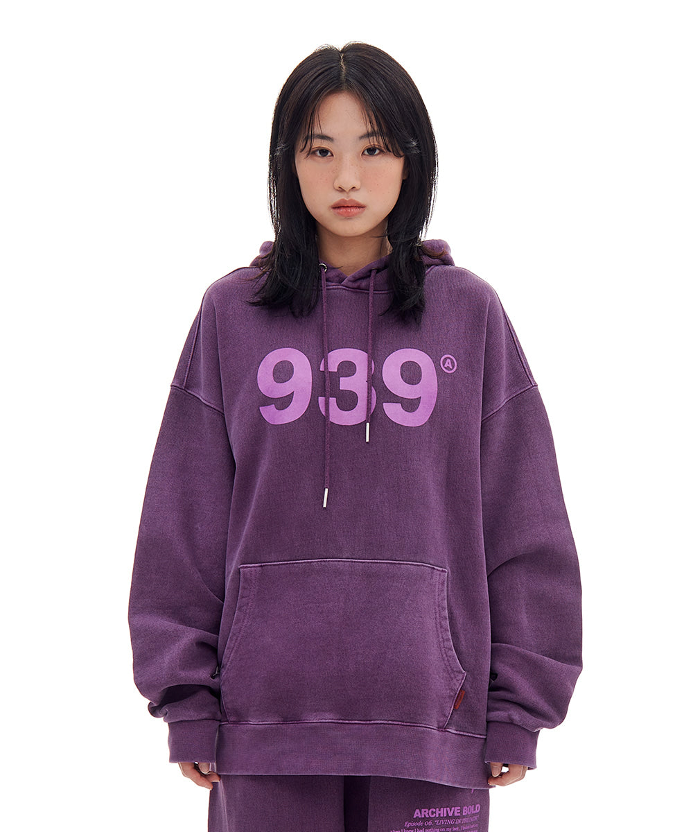 ARCHIVE BOLD (アーカイブボールド) 939 LOGO DYED HOOD (PURPLE