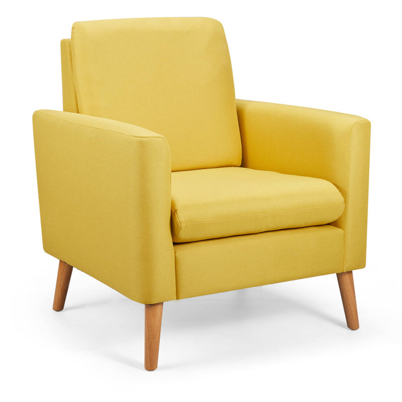 yellow comfy chair