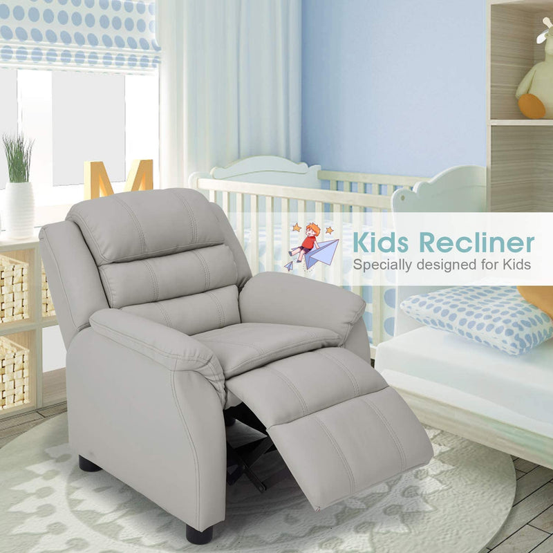 kids leather recliner chair