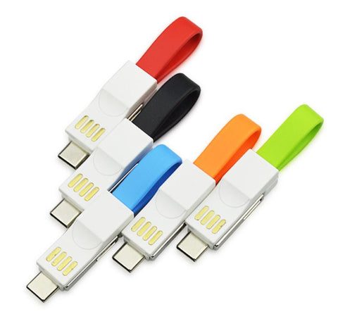 Kabel Rantai Kunci USB 3 dalam 1