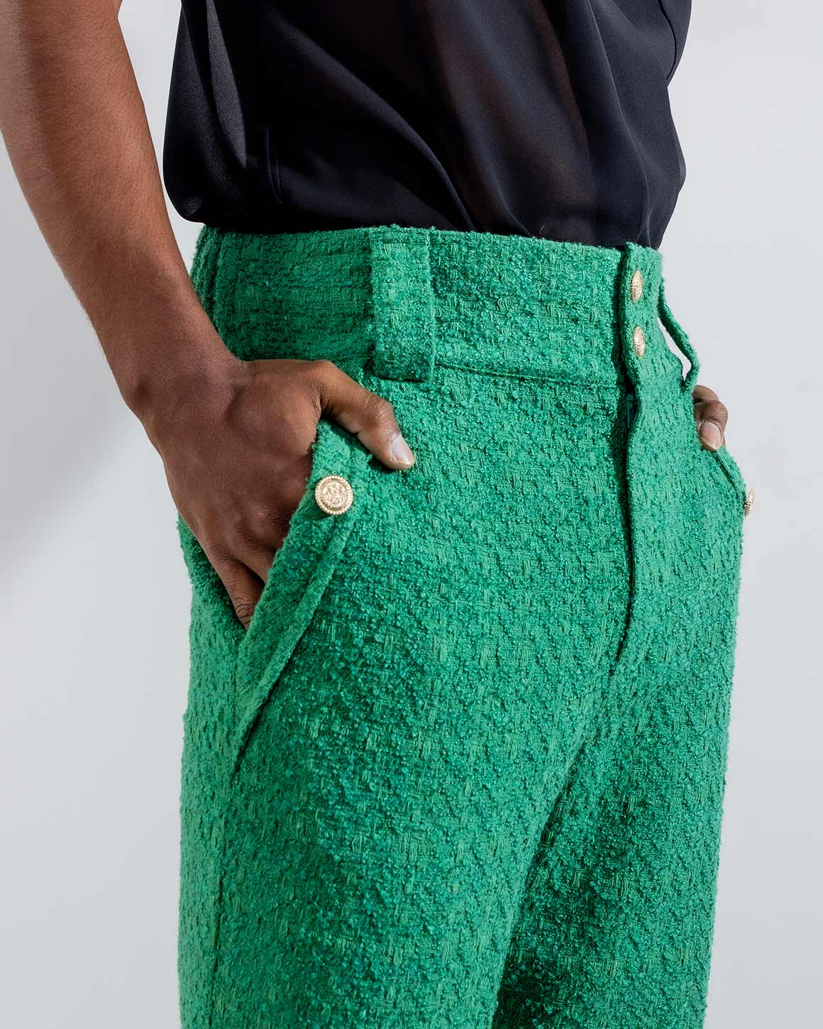 送料無料・名入れ彫刻 Toga Pulla / Inner Print Pants green 38