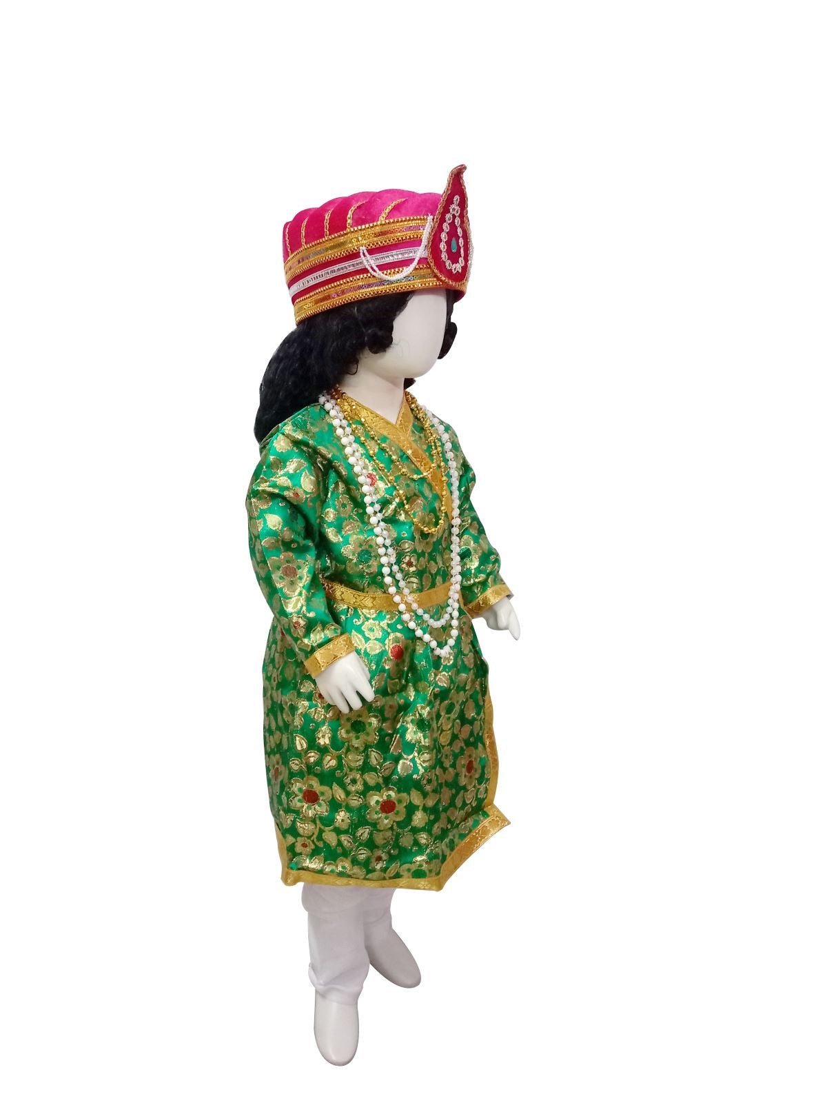 Mughal Emperor Indian Sultan with Wig Kids Fancy Dress for Boys & Men