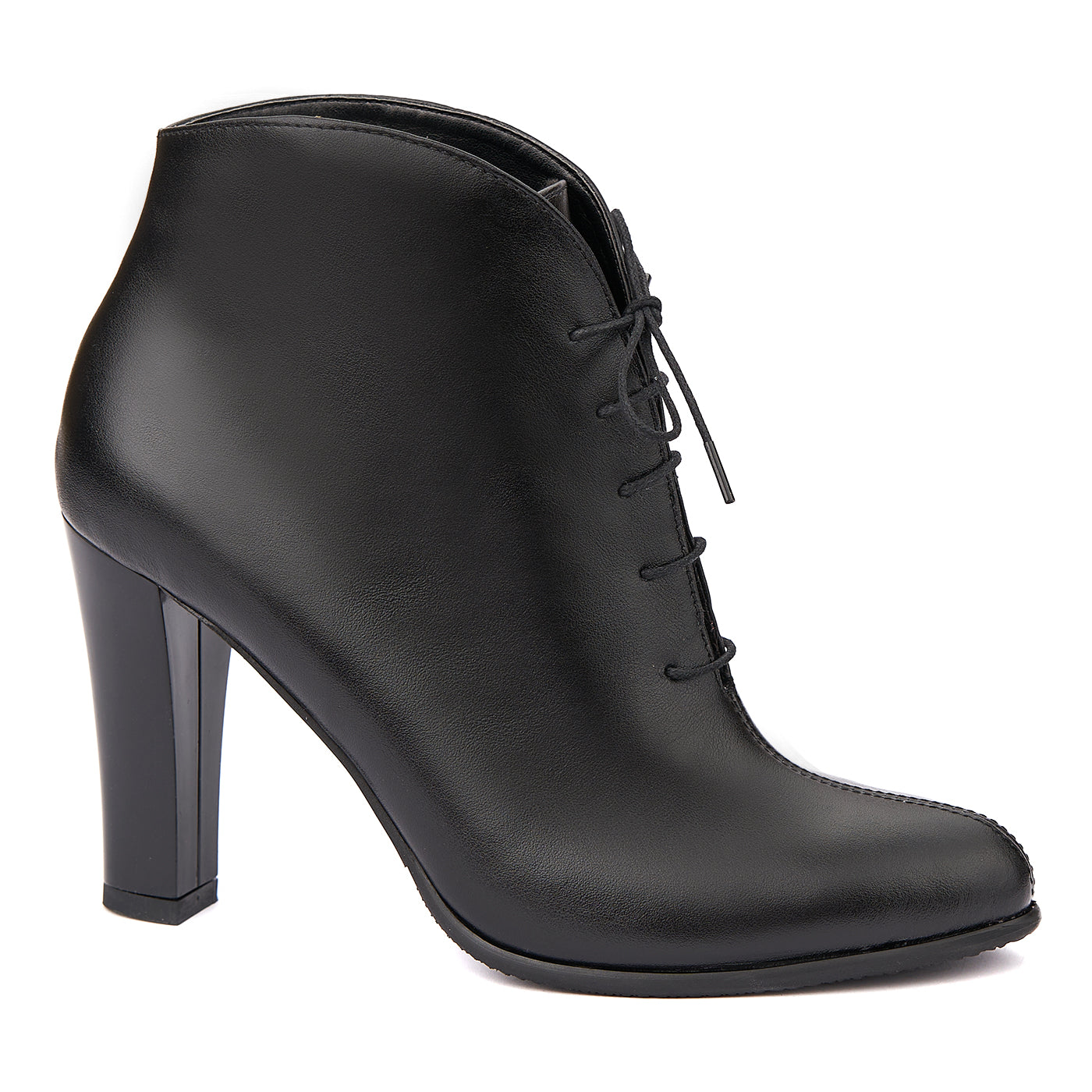 Botine dama negre din piele naturala 6287