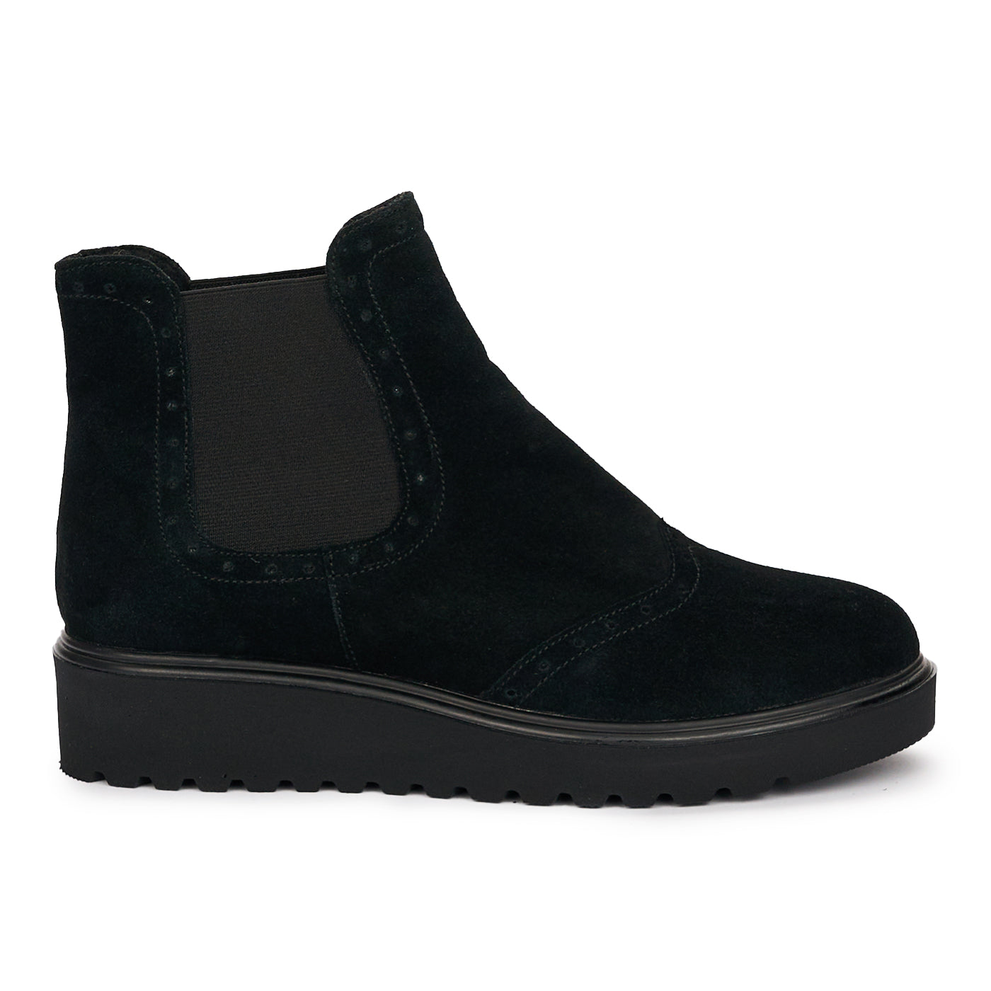 Ghete din Piele Naturala de Dama Negre Casual 12368