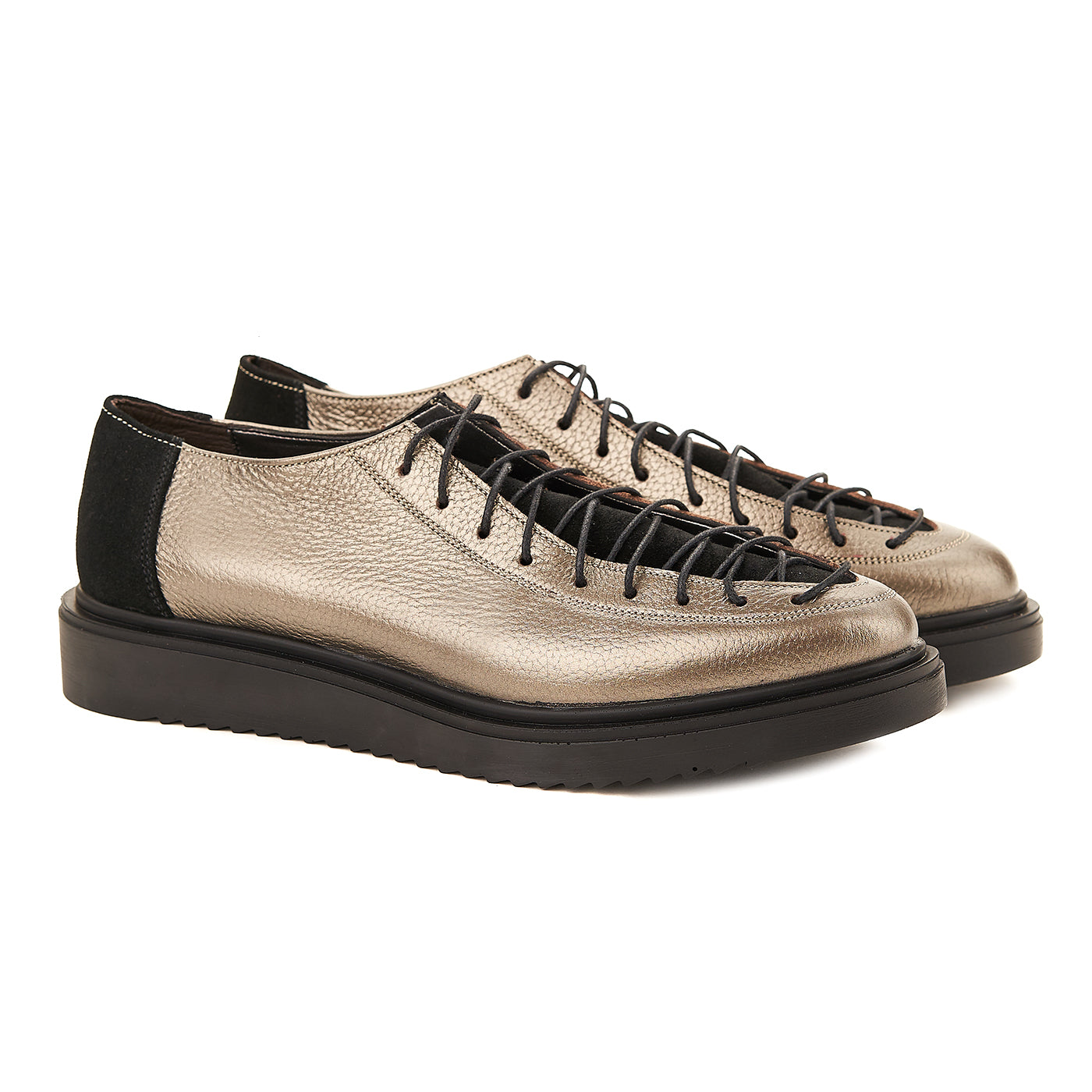 Pantofi dama casual din piele naturala bronze 1566