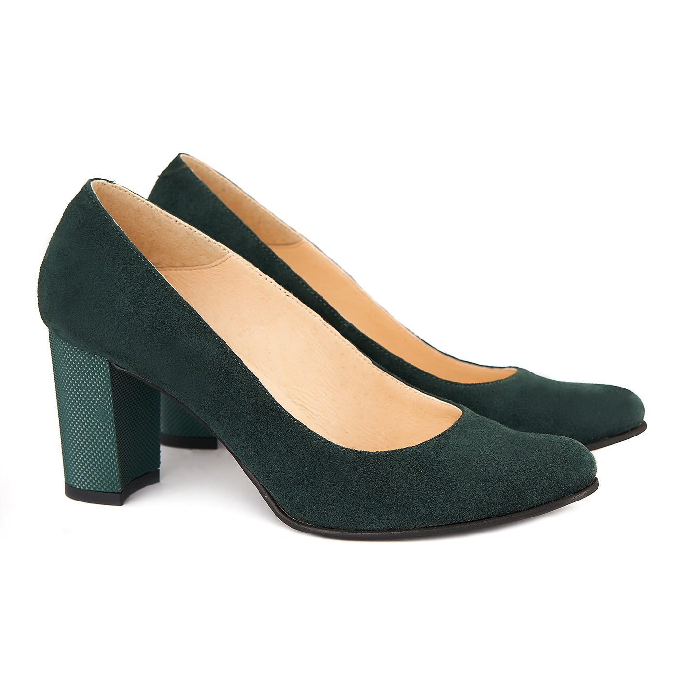 Pantofi dama din piele naturala verde 4166