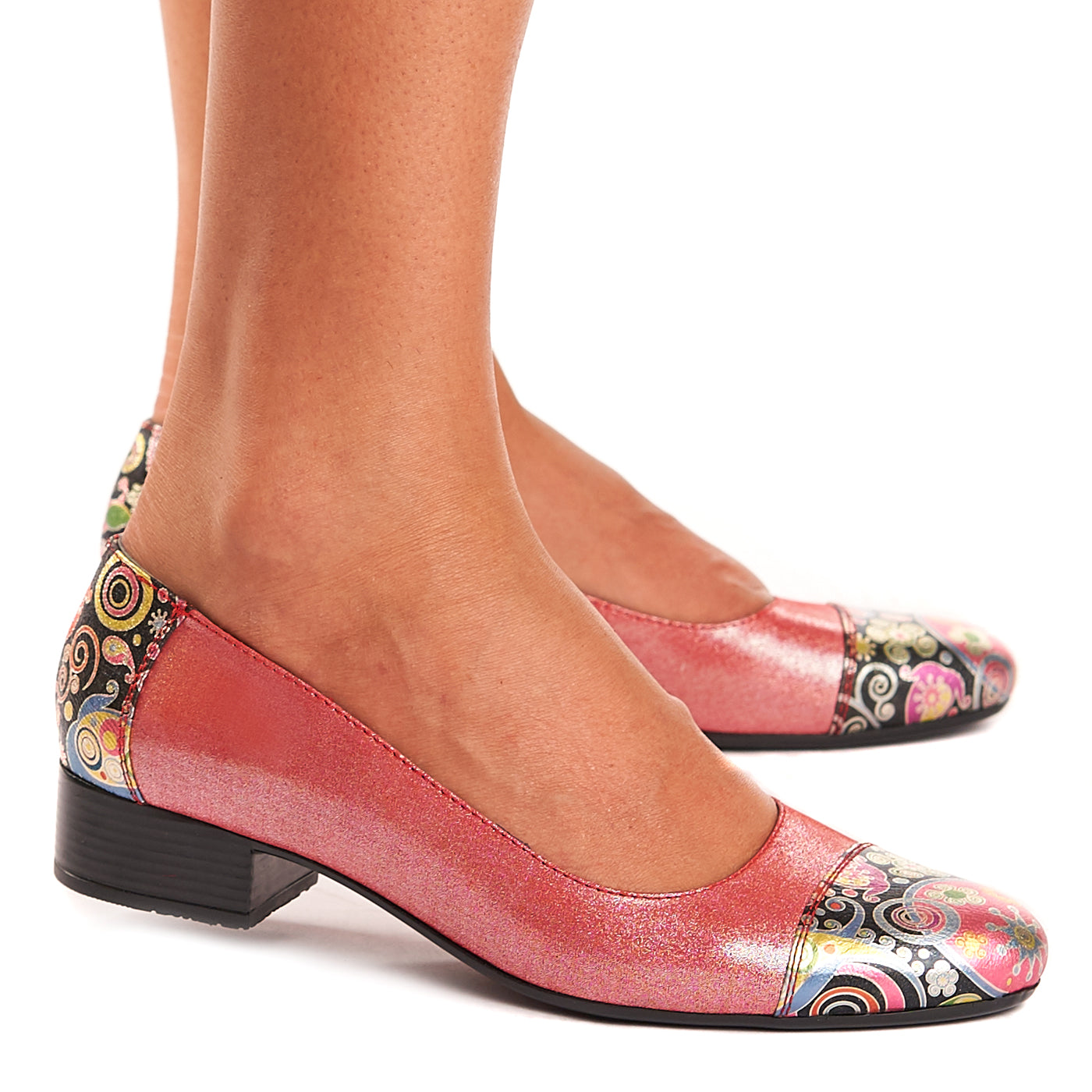 Pantofi dama piele naturala roz 1531