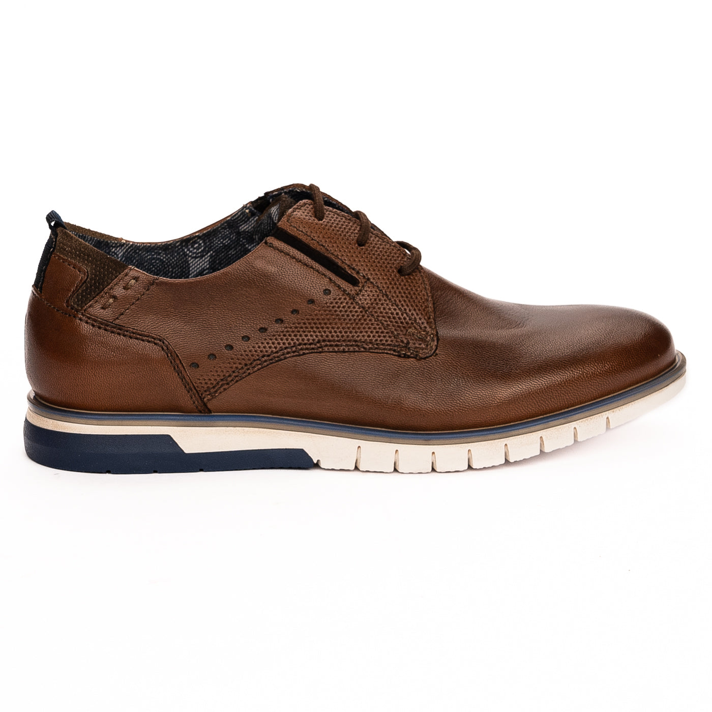 Pantofi casual barbati din piele naturala maro 7476