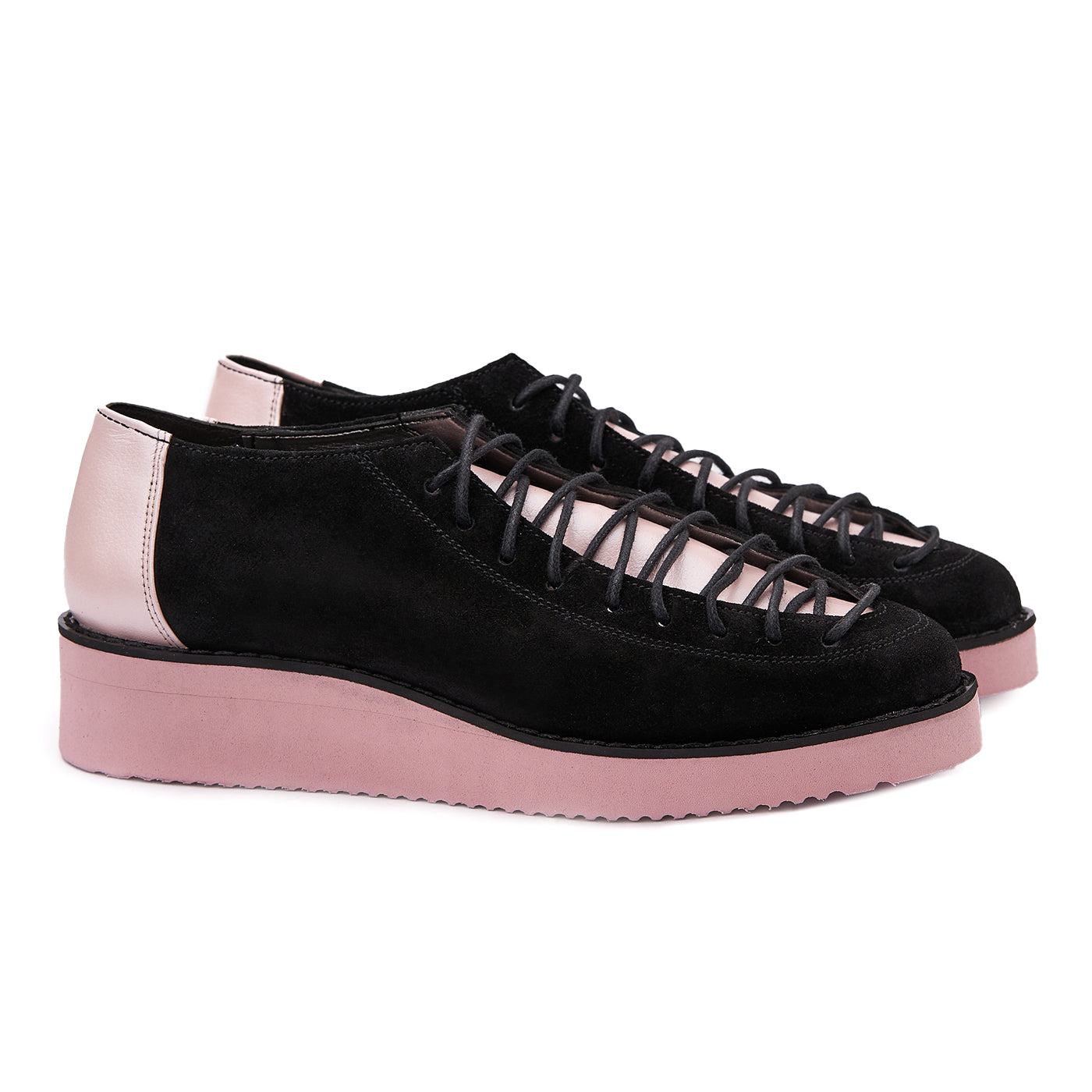 Pantofi dama casual din piele naturala neagra 1409