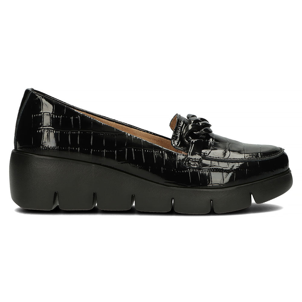 Pantofi dama din piele naturala neagra 13001