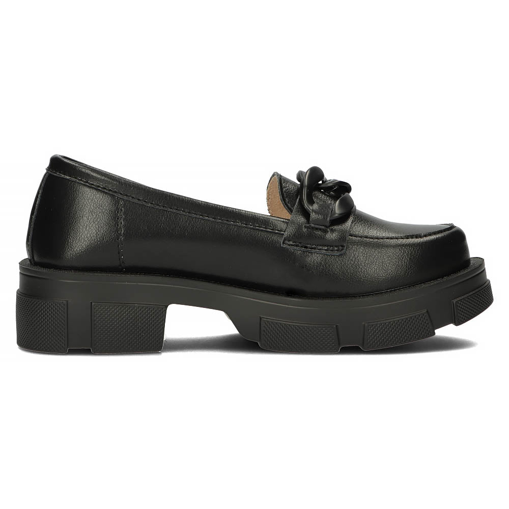 Pantofi dama din piele naturala neagra 13020