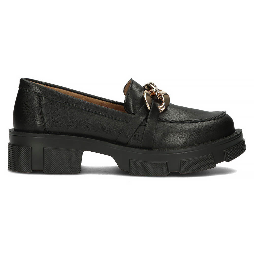 Pantofi dama din piele naturala neagra 13022