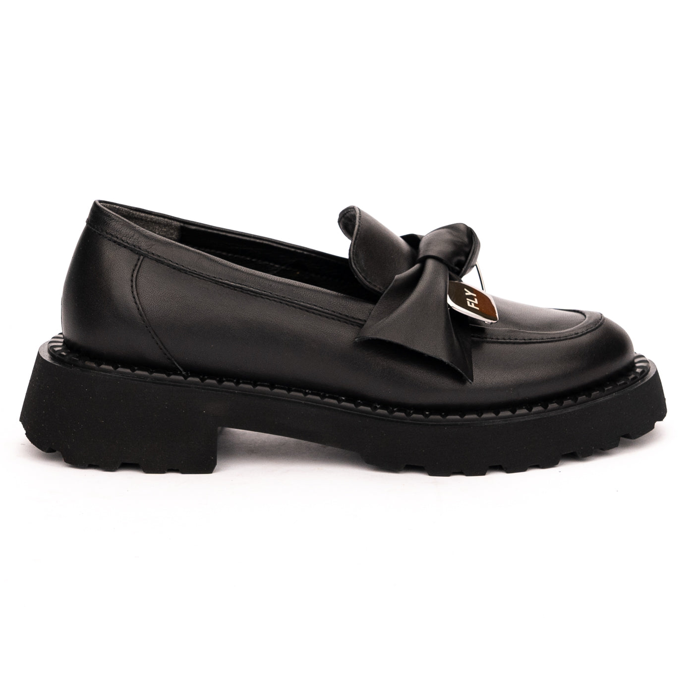 Pantofi dama din piele naturala neagra 13152