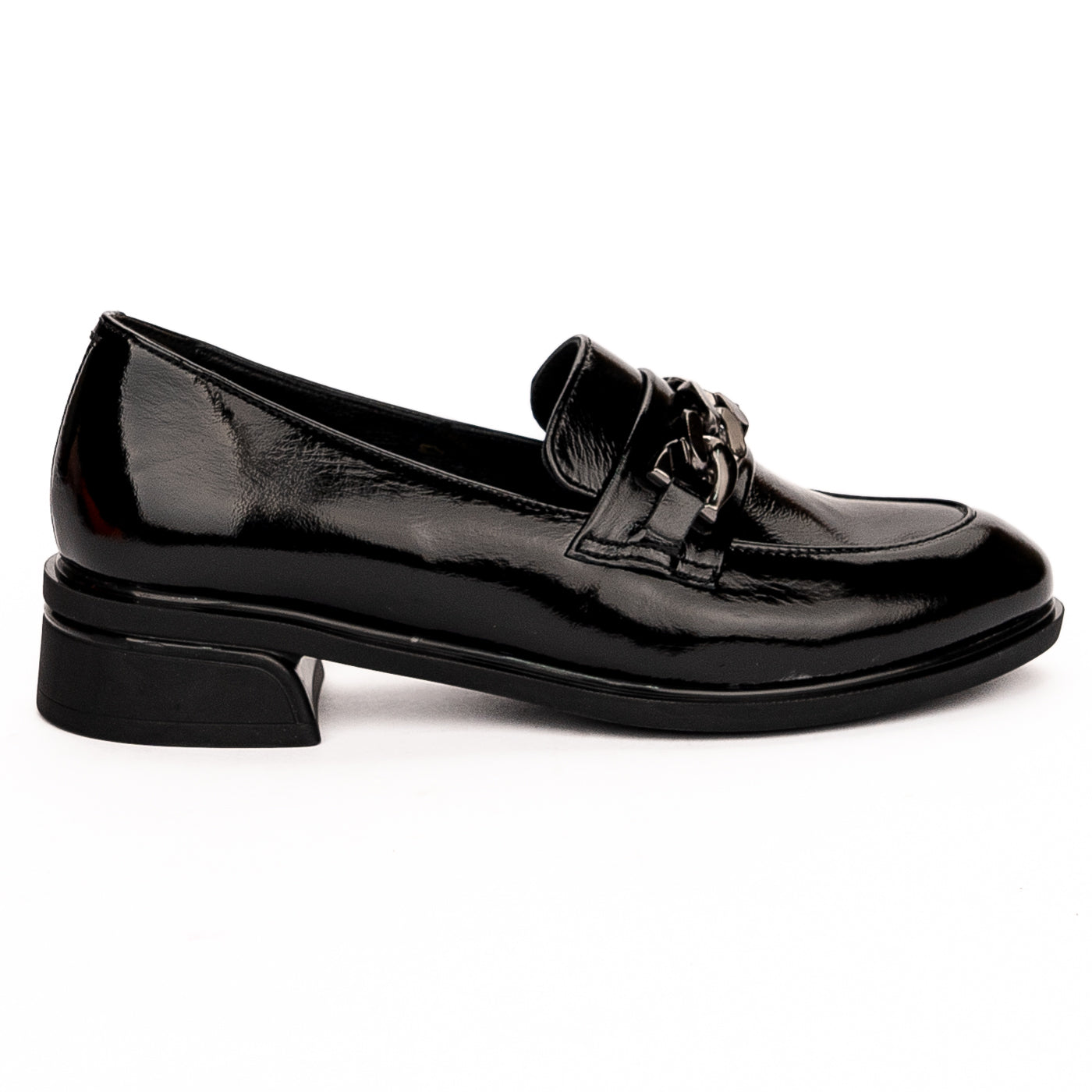 Pantofi dama din piele naturala neagra 13192