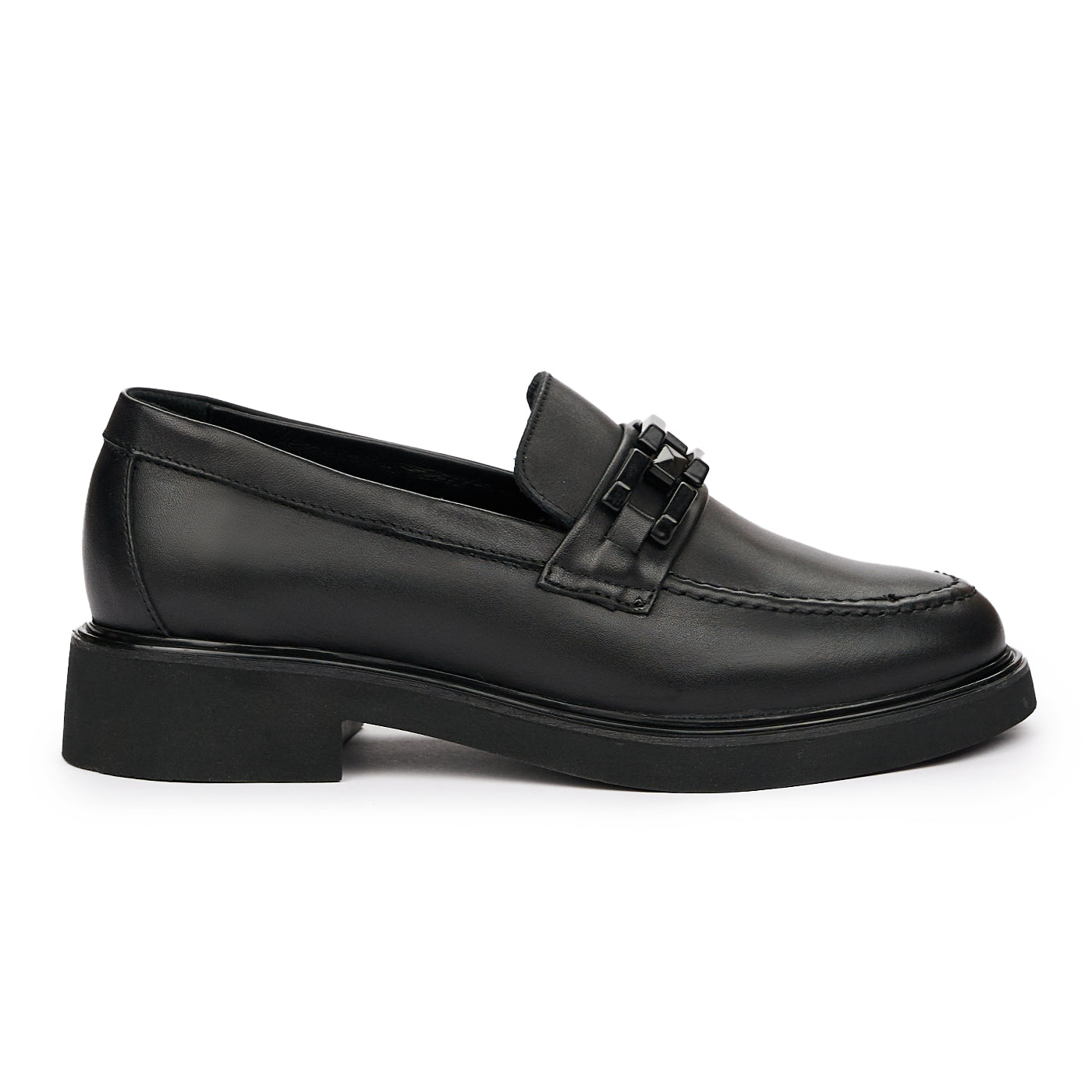 Pantofi dama din piele naturala neagra 9437