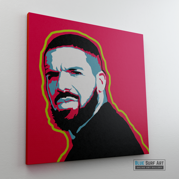 Drake Canvas Art Painting Blue Surf Art