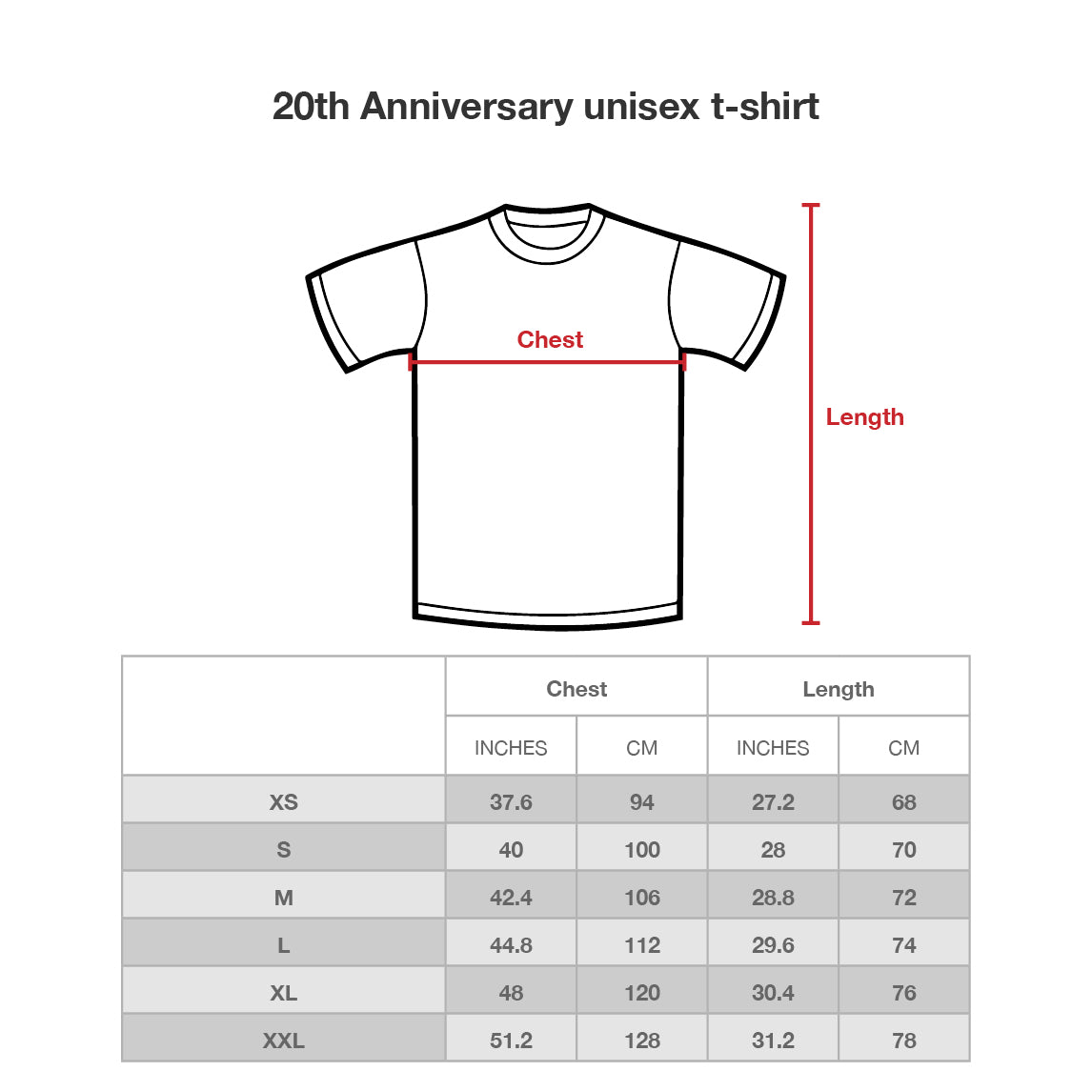 Asian Mens Jacket Size Chart