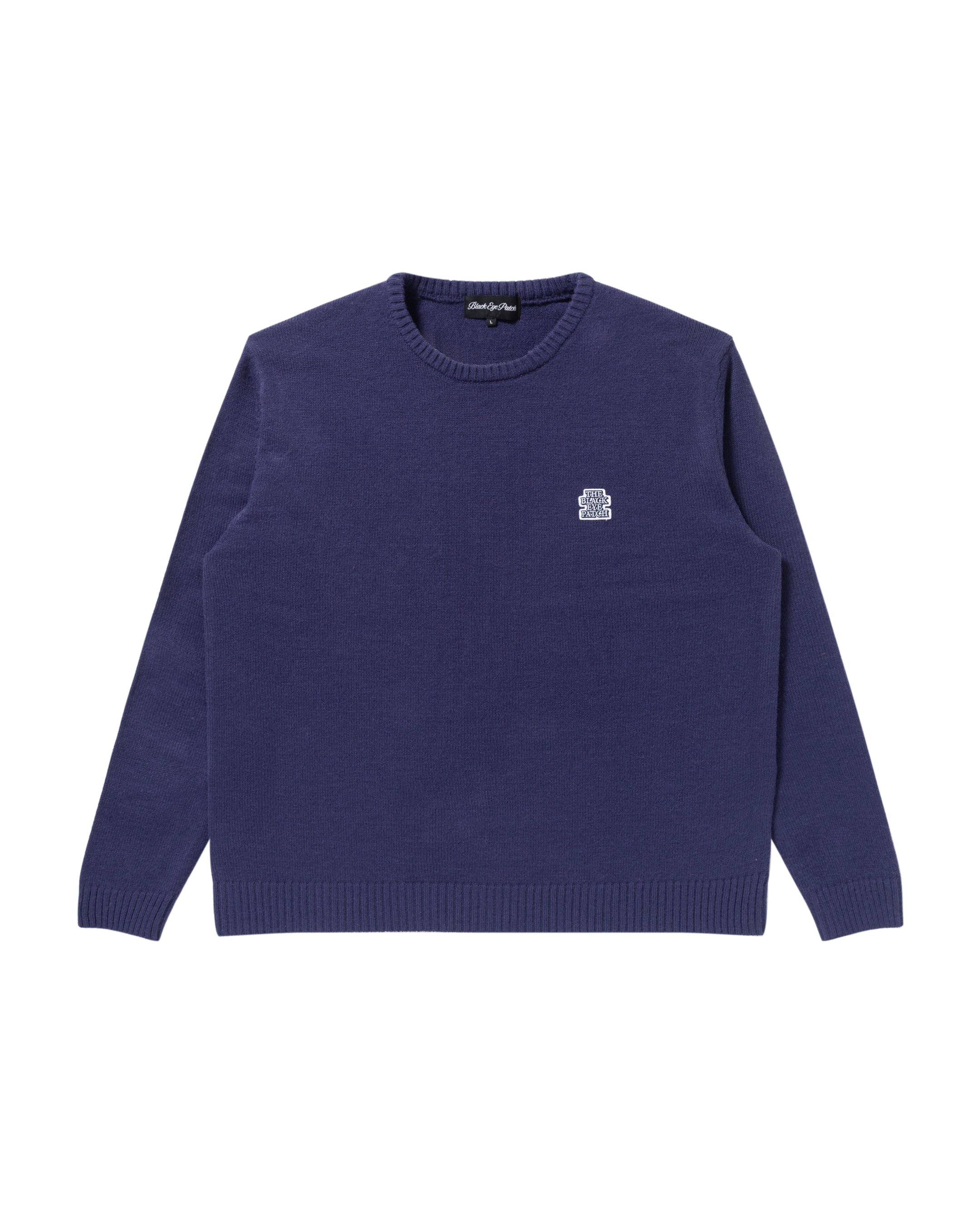 Black Eye Patch Kamon Knit Sweater | hartwellspremium.com