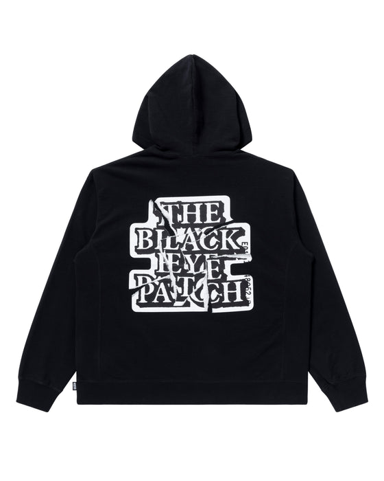 Blackeyepatch TORN OG LABEL HOODIEBLACK-