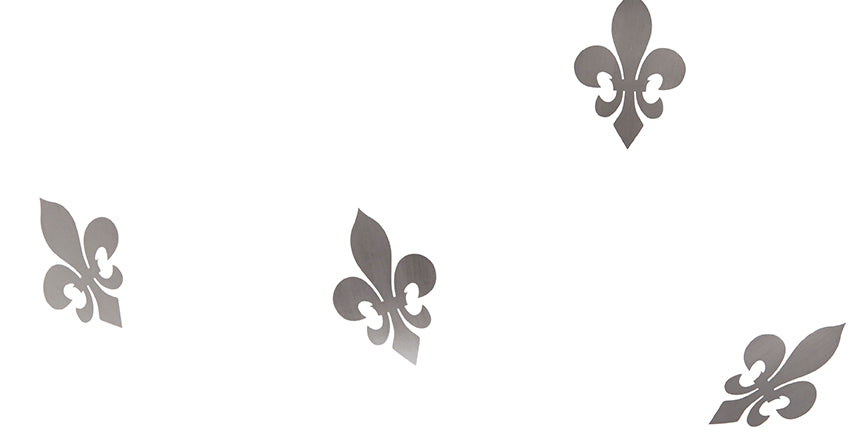 Fleur de Lis - Burnished Platinum