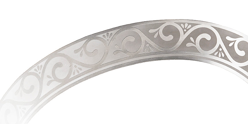 Scroll - Polished Platinum