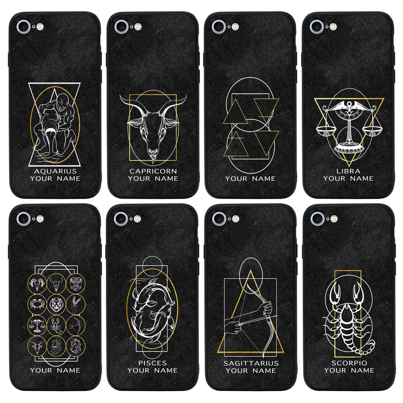 Personalised Zodiac Glass Case Phone Cover for Apple iPhone 7 I-Choose Ltd