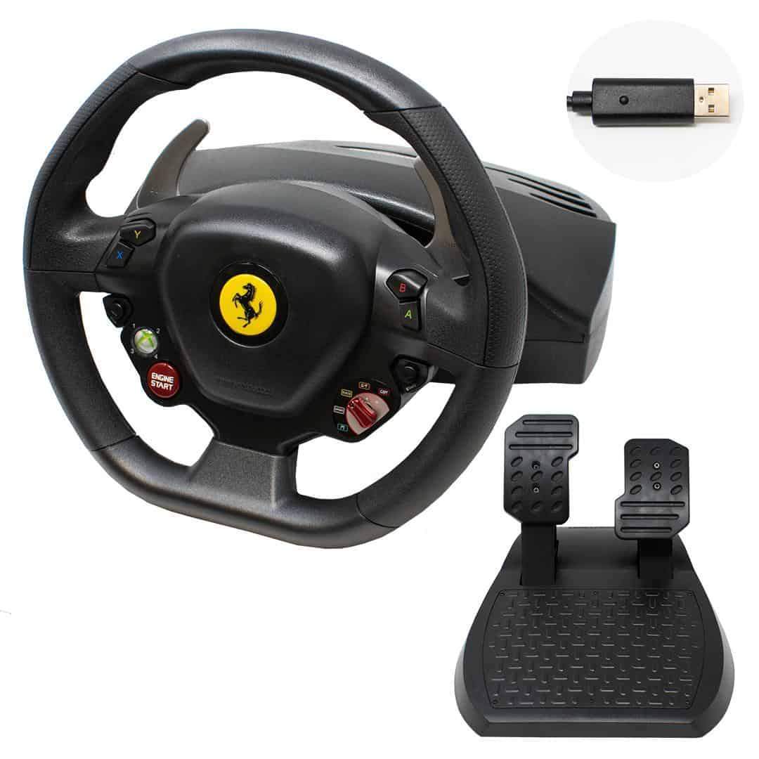 thrustmaster steering wheel 458 italia control panel